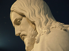 Head of the Christus statue at Temple Square
